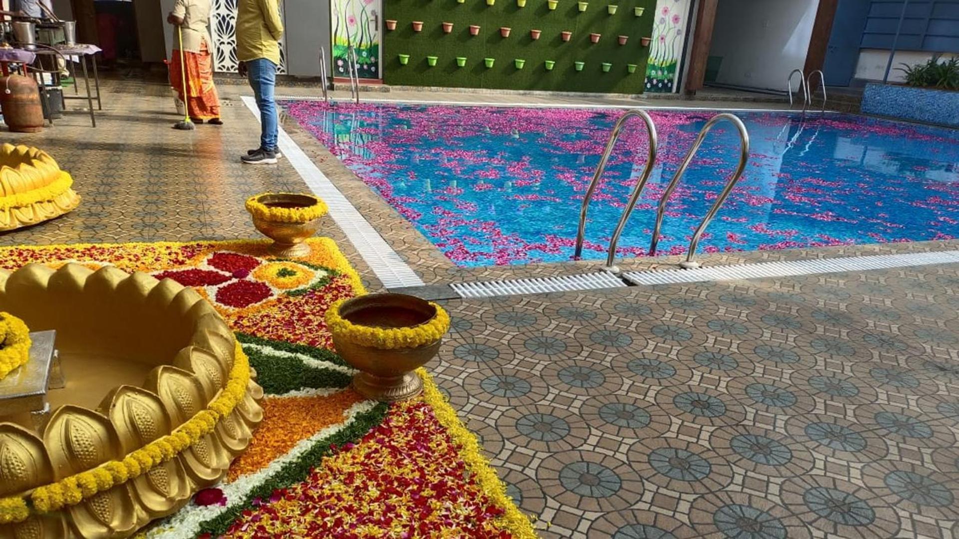Atlantis Resort Spa Restaurant Swimming Pool, Banquet Hall, Guntur. Exteriör bild